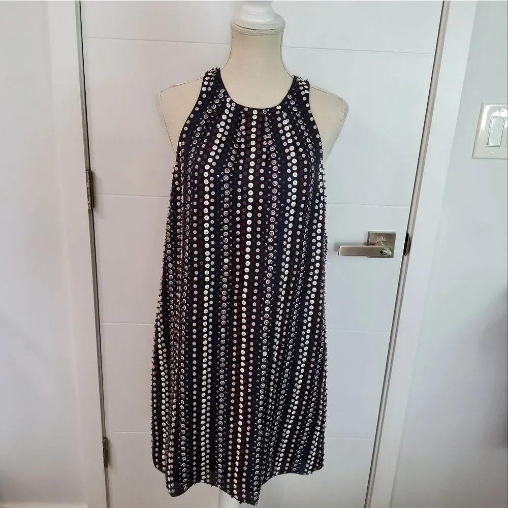 J.Crew Collection Navy Blue Sequin Dress Size 8